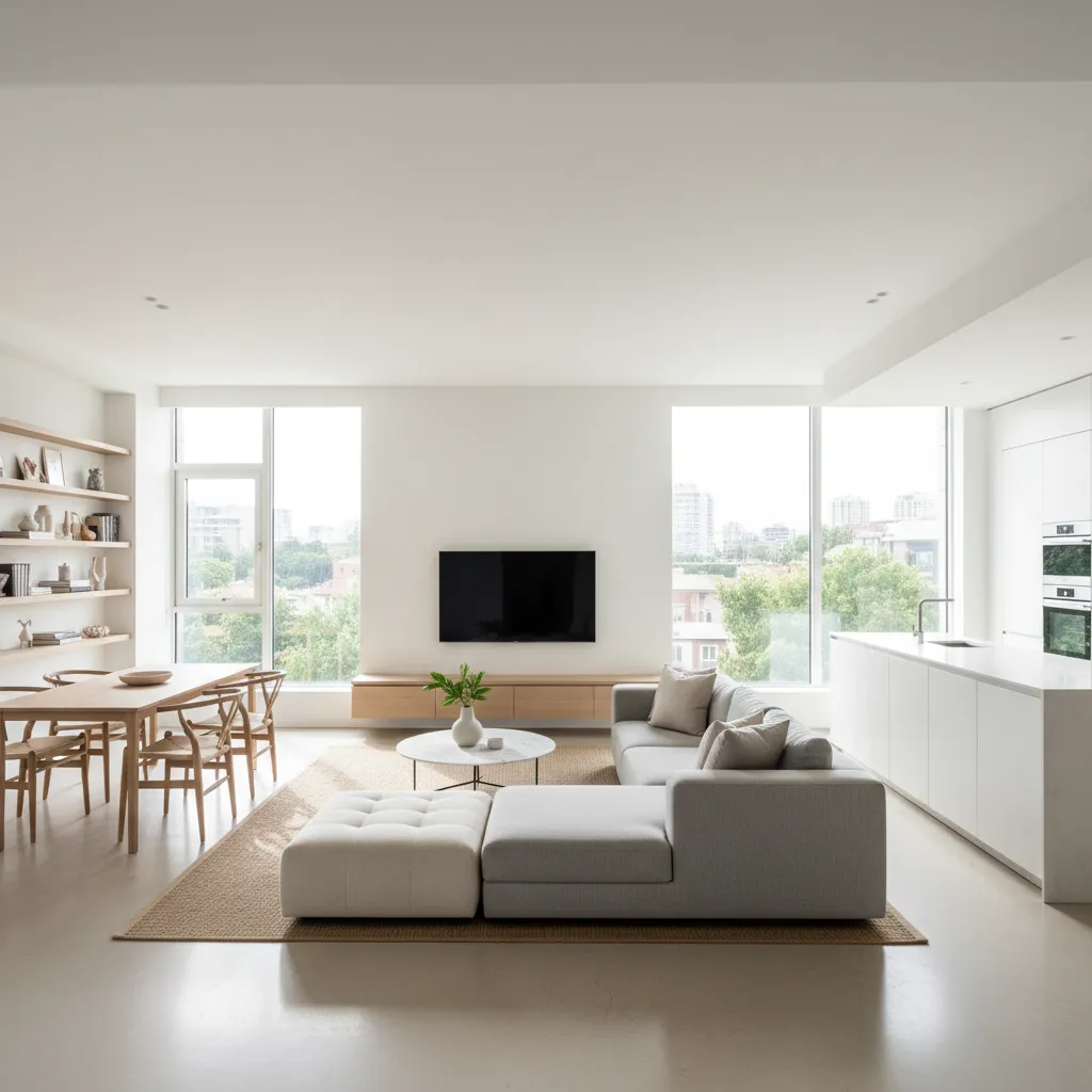 Nettoyage résidentiel appartement propre et lumineux